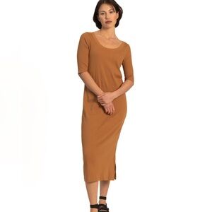 Paper Label Alice Reversible Dress Bodycon Brown Size Small